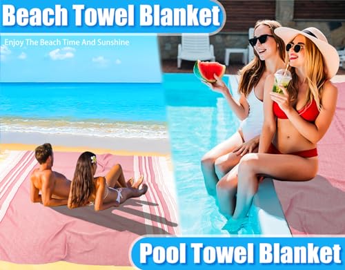 Oversized Turkish Cotton Beach Towel Blankets for Adults Travel Camping