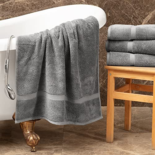 Premium Gray Turkish Cotton 8-Piece Towel Set