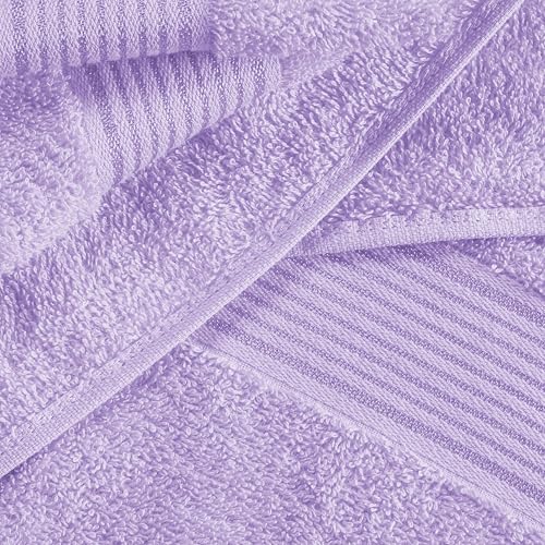 Belizzi Home Ultra Soft 3-Pack Cotton Towel Set - Purple