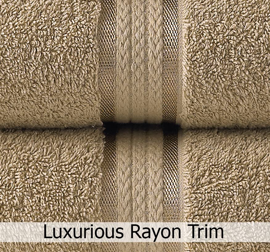 Luxurious Cotton Towel Set for Bath, Hand, and Face - 6-Piece