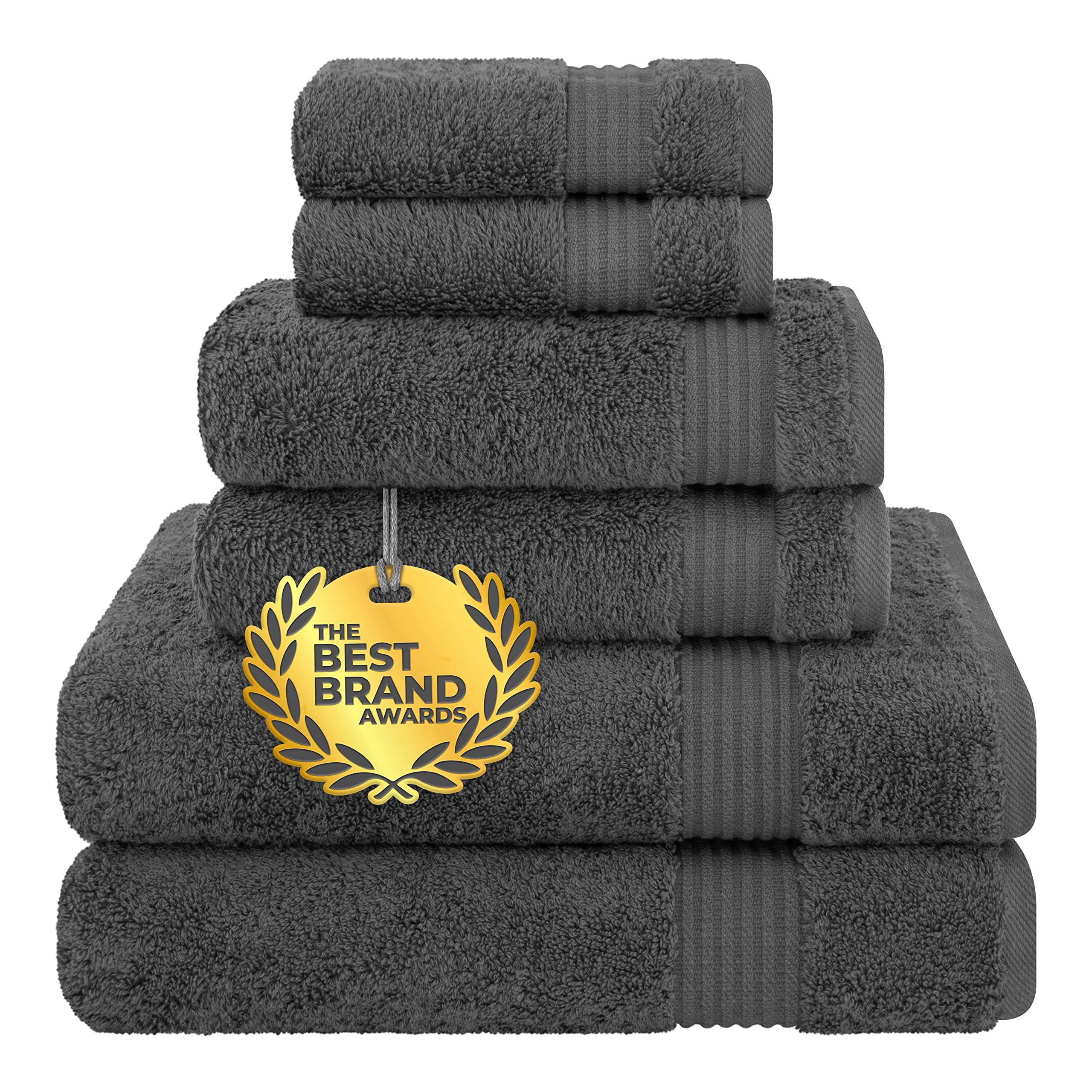 Cotton Paradise 100% Cotton Bath Towels Set for Bathroom
