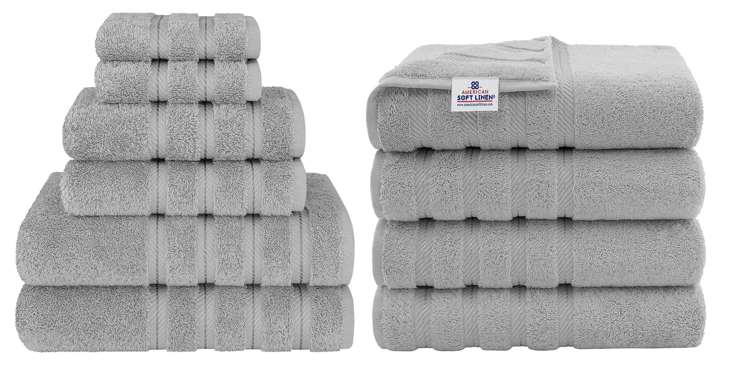 American Soft Linen Towel Set: 6-Piece & 4-Piece Bundles